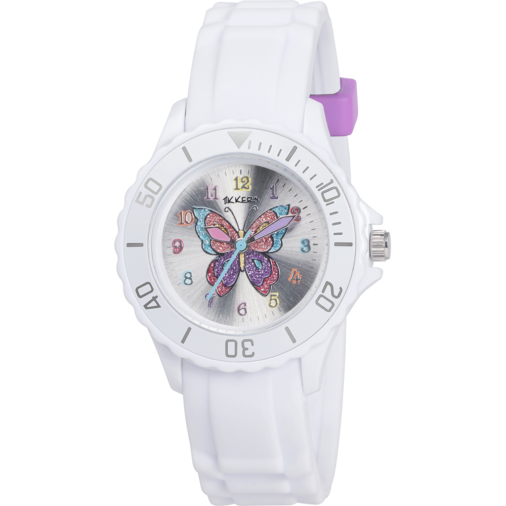 Tikkers kids TK0052 Rainbow Butterfly Horloge