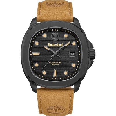 Horloge.nl Timberland Greenough 44 mm Roestvrijstalen quartz horloge met kussenvormige kast en datum aanbieding