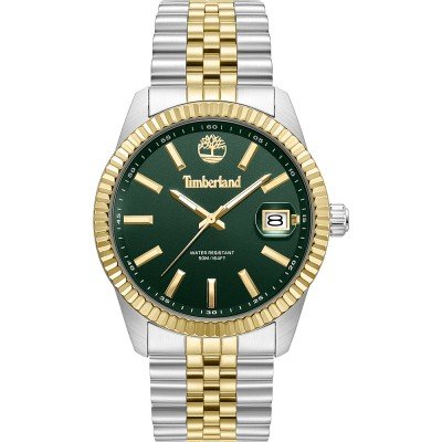 Horloge.nl Timberland Northerd 41 mm Roestvrijstalen quartz horloge met datum en gekartelde lunette aanbieding