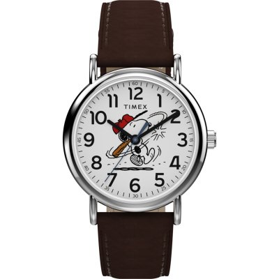 Timex X Peanuts TW2Y51500 Peanuts x Timex Weekender Baseball Horloge