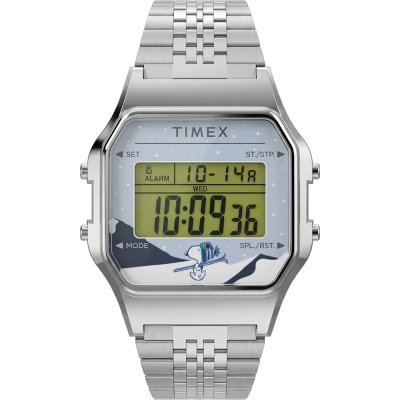 Timex X Peanuts TW2Y76700 Peanuts® x Timex T80 Snoopy Ski Horloge