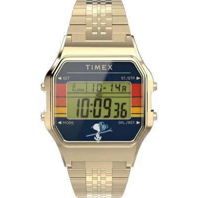 Timex X Peanuts TW2Y76800 Peanuts® x Timex T80 Snoopy Ski Horloge
