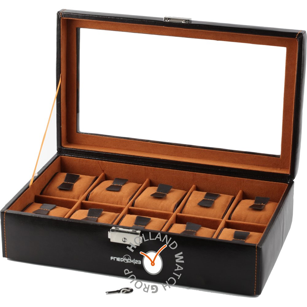 HWG Accessories bond-10-Brown1 Watch storage box Horlogekisten